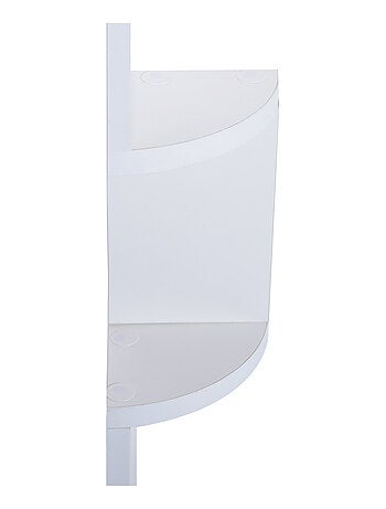 Étagère d'angle zig zag 5 niveaux blanche