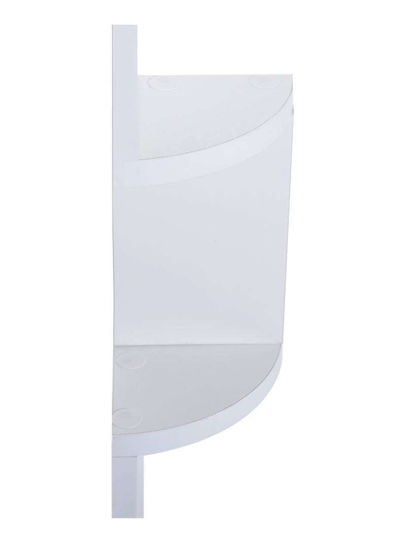 Étagère d'angle zig zag 5 niveaux blanche Blanc Blanc - Kiabi