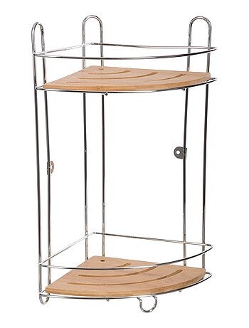 Etagère de douche 2 niveaux en bambou VENTERRA
