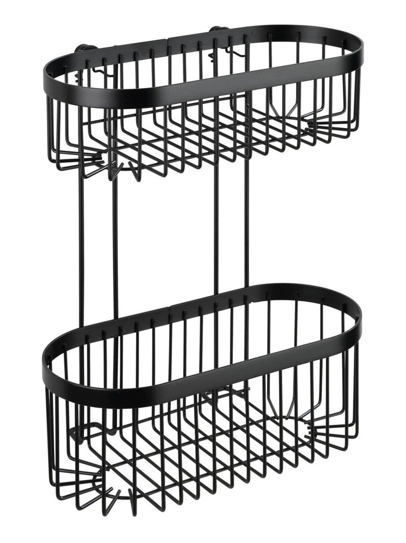 Etagère de douche 2 niveaux en inox CLASSIC Noir - Kiabi