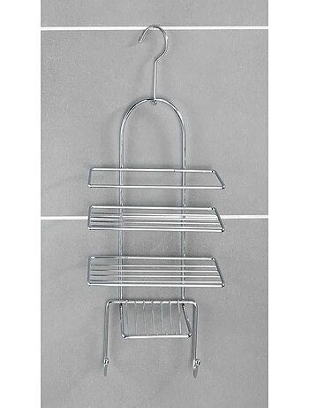 Etagère de douche 3 tablettes et 2 crochets