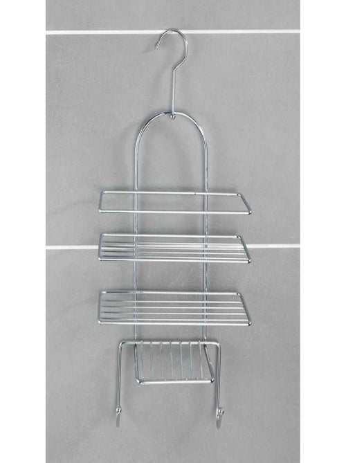 Etagère de douche 3 tablettes et 2 crochets - Kiabi Etagère de douche 3 tablettes et 2 crochets - Kiabi