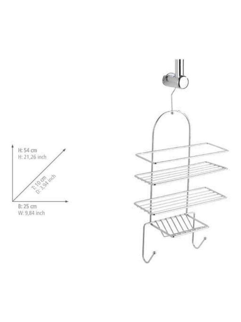 Etagère de douche 3 tablettes et 2 crochets Argent - Kiabi