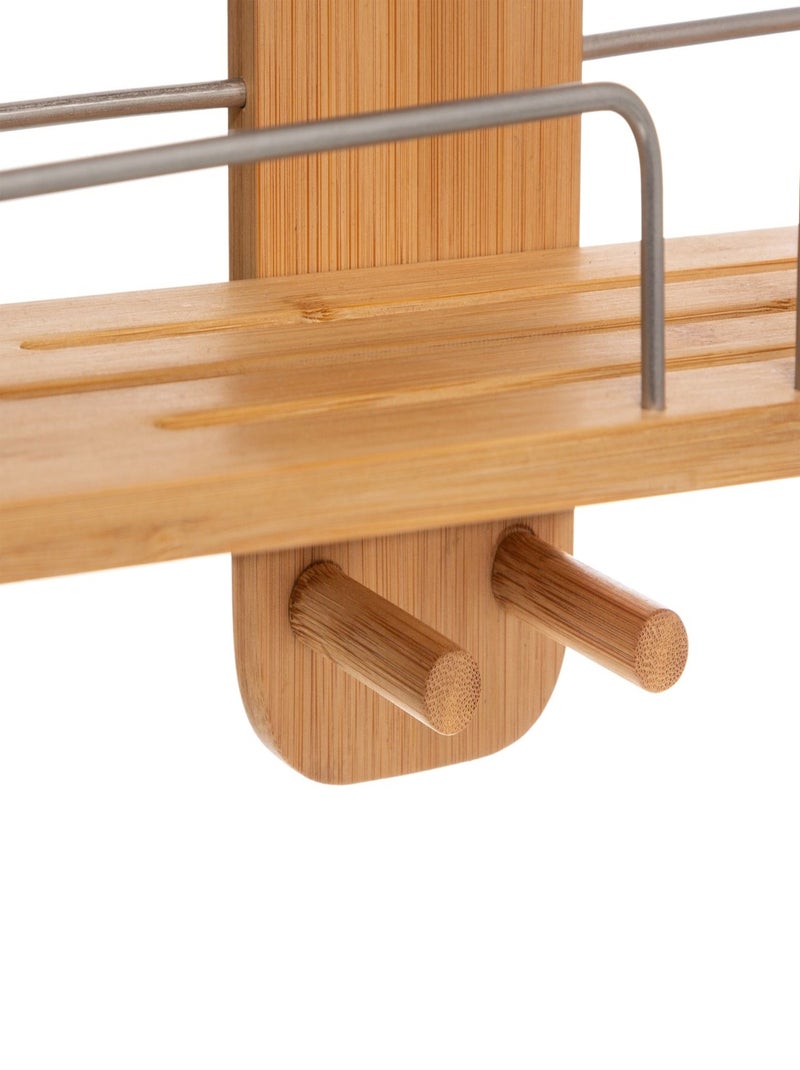 Etagère de douche en bambou Natureo Marron - Kiabi