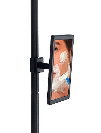 Etagère de douche extensible 3 niveaux avec miroir PREMIUM BIG