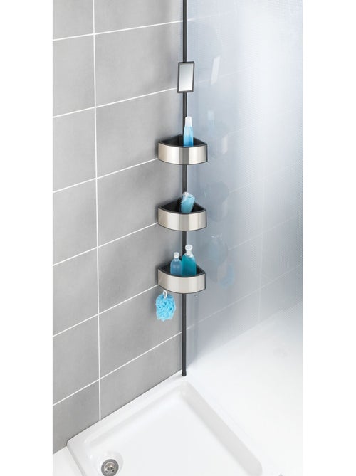 Etagère de douche extensible 3 niveaux avec miroir PREMIUM BIG - Kiabi Etagère de douche extensible 3 niveaux avec miroir PREMIUM BIG - Kiabi