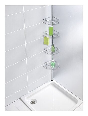 Etagère de douche extensible Dolcedo - L. 31 x H. 65/275 cm