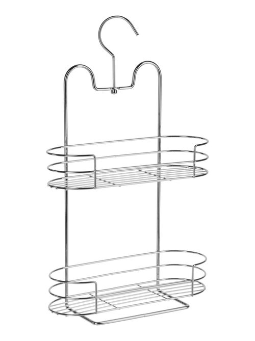 Etagère de douche ou baige en métal - 2 Niveaux - 25 x 41 cm - Kiabi