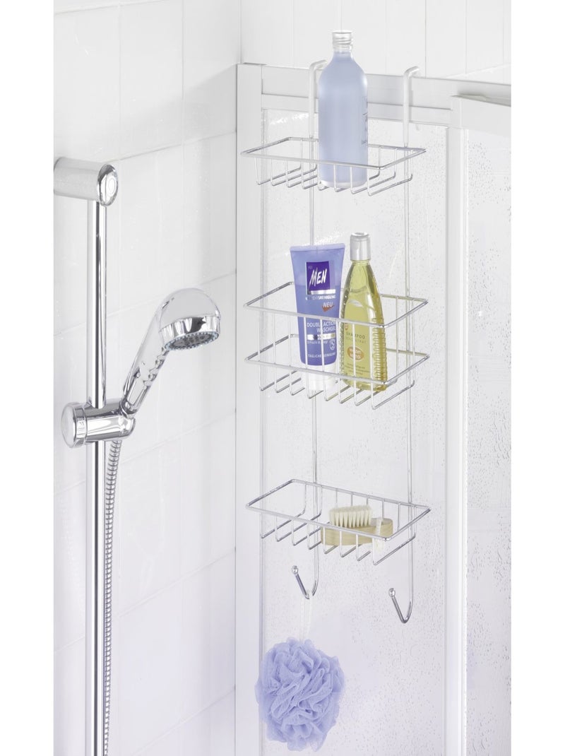 Etagère de douche Revigo - L. 22 x H. 57 cm Argent - Kiabi