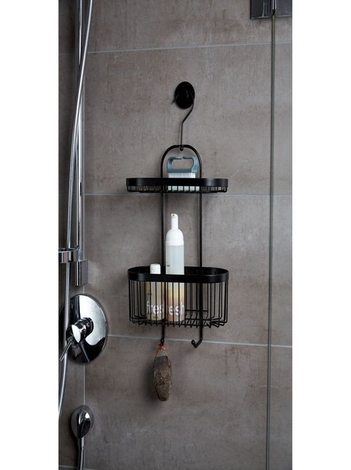 Etagère de douche suspendue 2 niveaux en inox CLASSIC - Kiabi