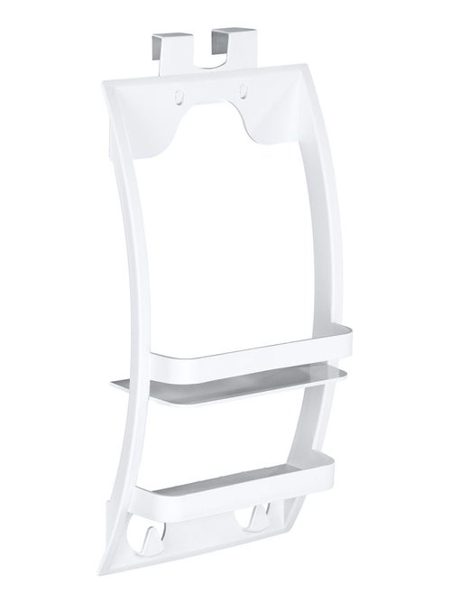 Etagère de douche suspendue 2 niveaux et 2 crochets - Kiabi