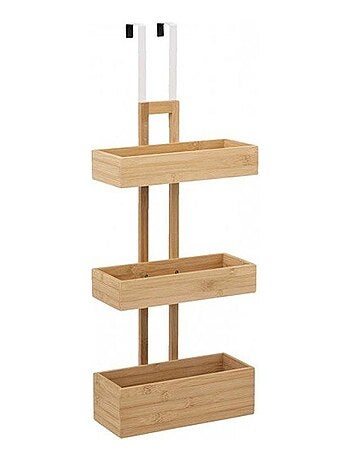 Étagère de porte 3 niveaux bambou