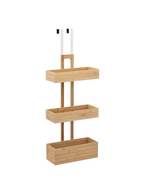 Etagère de porte 3 niveaux en bambou - Marron - Kiabi