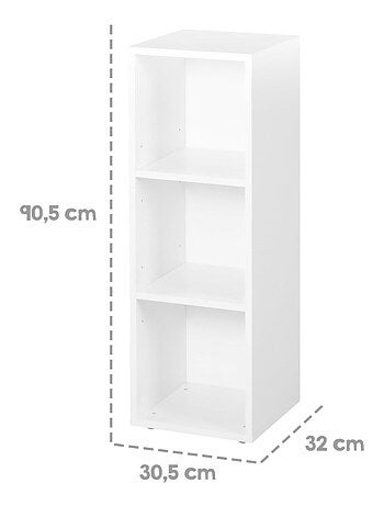 Étagère de rangement 3 cases - Meuble de rangement pour chambre d'enfant 'Roba'
