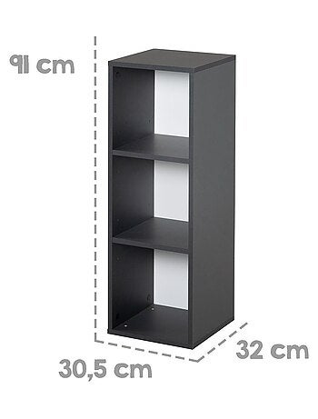 Étagère de rangement 3 cases - Meuble de rangement pour chambre d'enfant 'Roba'