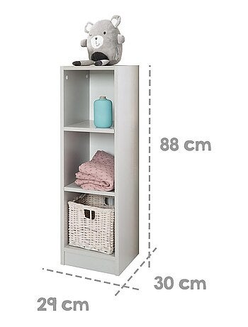 Étagère de rangement 3 cases - Meuble de rangement pour chambre d'enfant 'Roba maren 2'
