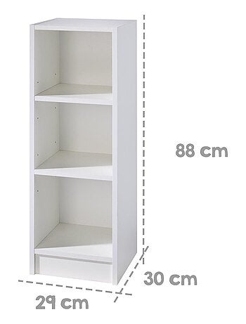 Étagère de rangement 3 cases - Meuble de rangement pour chambre d'enfant 'Roba maren'