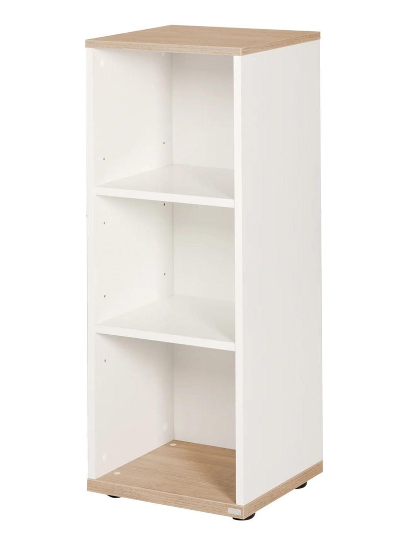 Étagère de rangement 3 cases - Meuble de rangement pour chambre d'enfant 'Roba pia' Blanc Marron - Kiabi