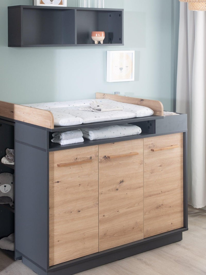 Étagère de rangement 3 cases pour chambre enfant - ROBA gris anthracite - Kiabi