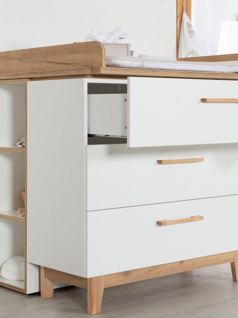 Étagère de rangement 3 cases pour chambre enfant 'Finn' ROBA Blanc Marron - Kiabi