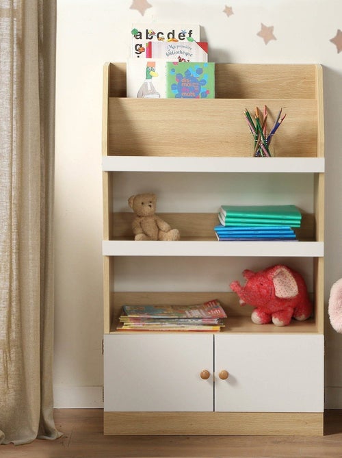 Etagère de rangement avec 2 Portes pour enfant H106 cm - LEON - Kiabi
