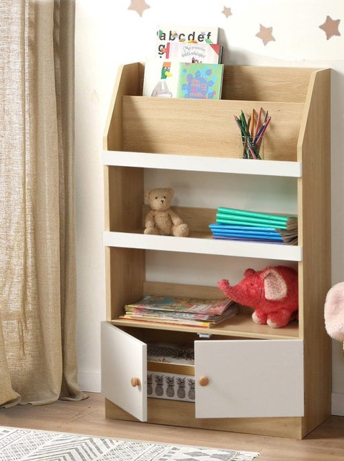 Etagère de rangement avec 2 Portes pour enfant H106 cm - LEON - Kiabi