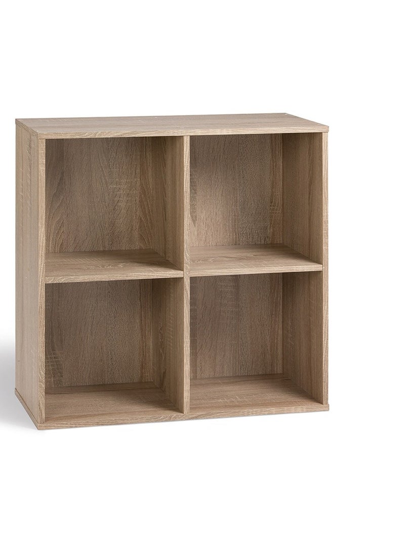 Etagère De Rangement Carré Avec 4 Cases Beige - Kiabi
