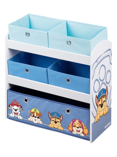 Étagère de rangement jouets avec 5 boites en toile 'Roba Paw Patrol' - Kiabi
