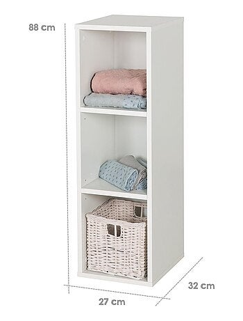 Étagère de rangement universelle 3 cases - Meuble de rangement pour chambre d'enfant 'Roba'