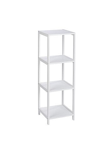 Etagère de salle de bain 4 Niveaux Olso - H. 112 cm - Blanc
