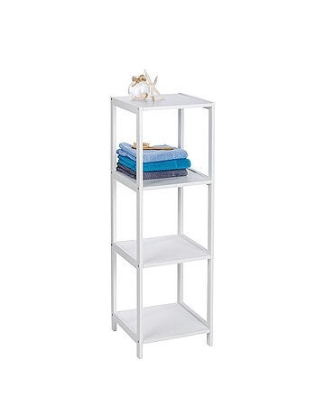 Etagère de salle de bain 4 Niveaux Olso - H. 112 cm - Blanc