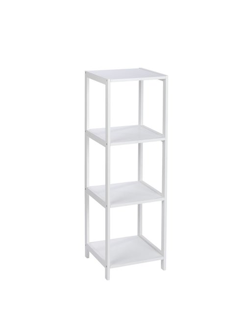 Etagère de salle de bain 4 Niveaux Olso - H. 112 cm - Blanc - Kiabi