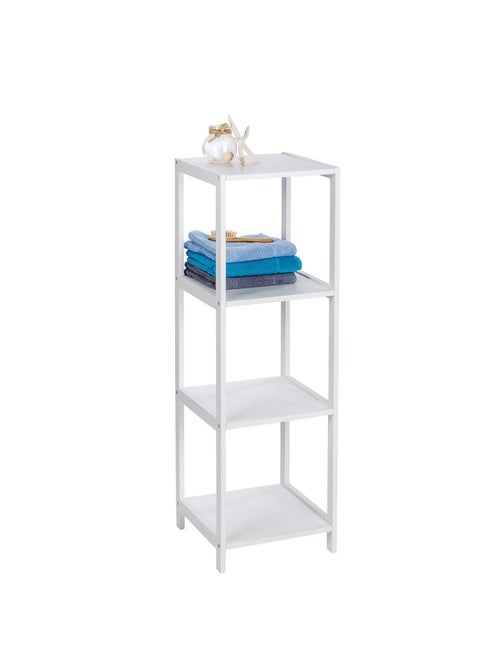 Etagère de salle de bain 4 Niveaux Olso - H. 112 cm - Blanc - Kiabi