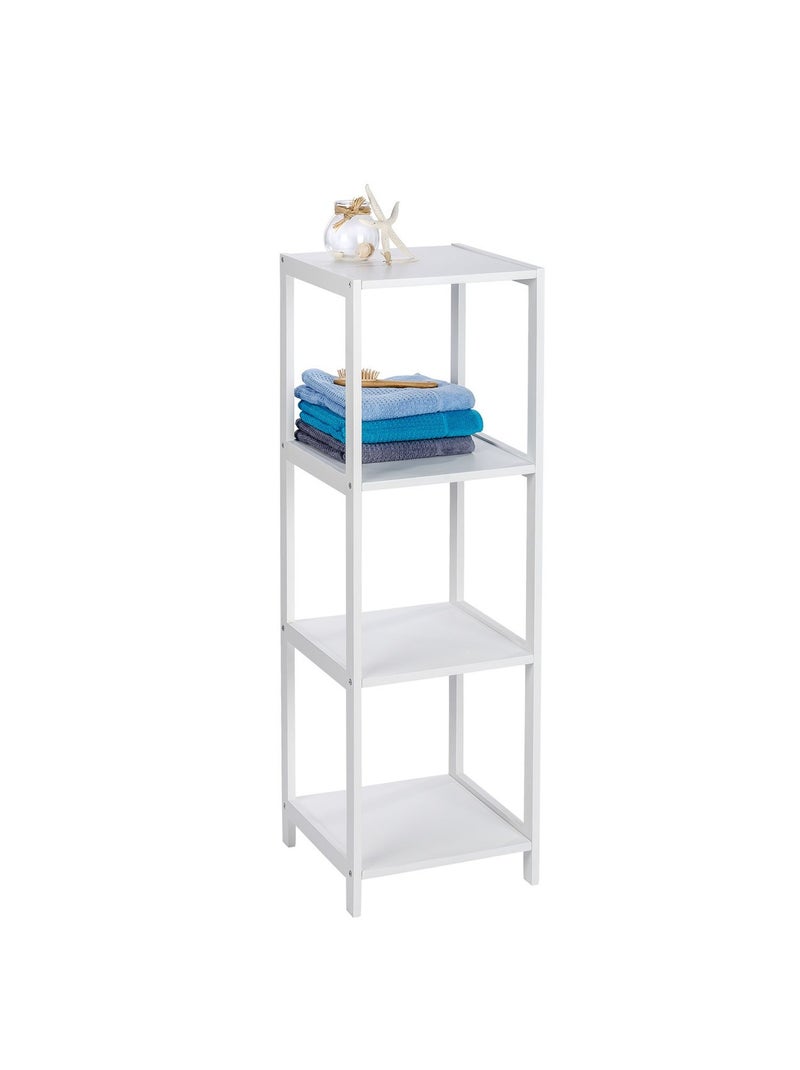 Etagère de salle de bain 4 Niveaux Olso - H. 112 cm - Blanc Blanc - Kiabi