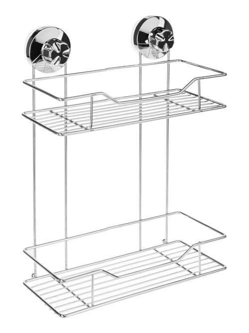 Etagère de salle de bain à ventouses 2 niveaux VENTERRA - Kiabi Etagère de salle de bain à ventouses 2 niveaux VENTERRA - Kiabi