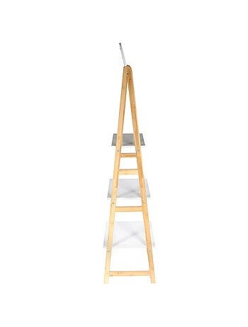 Etagère de salle de bain design scandi Copenhague - L. 43 x H. 163 cm - Blanc