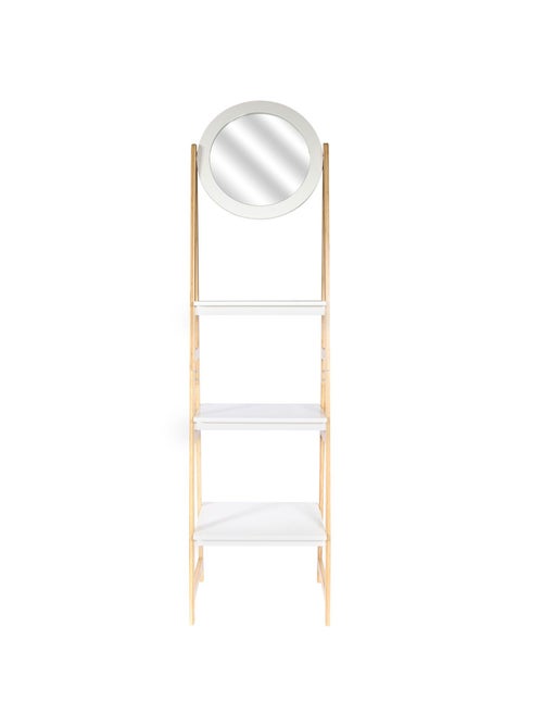 Etagère de salle de bain design scandi Copenhague - L. 43 x H. 163 cm - Blanc - Kiabi