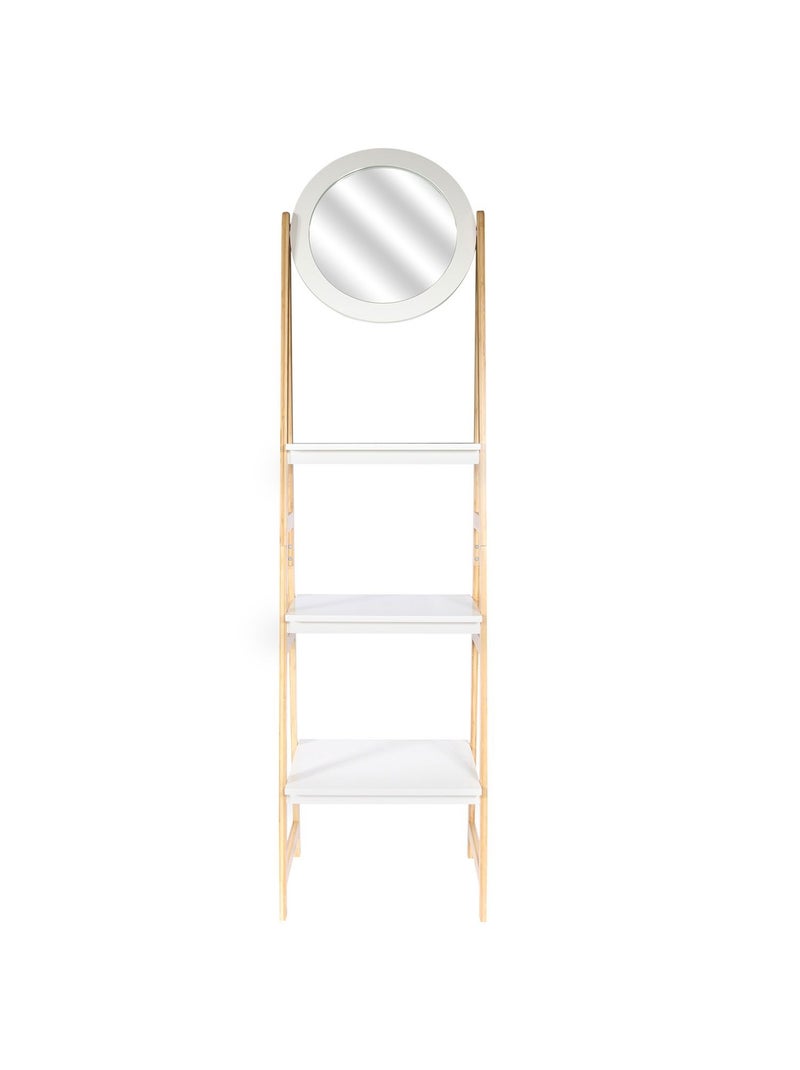 Etagère de salle de bain design scandi Copenhague - L. 43 x H. 163 cm - Blanc Blanc - Kiabi