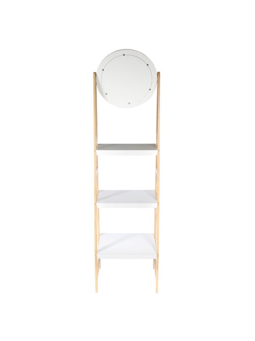Etagère de salle de bain design scandi Copenhague - L. 43 x H. 163 cm - Blanc - Kiabi