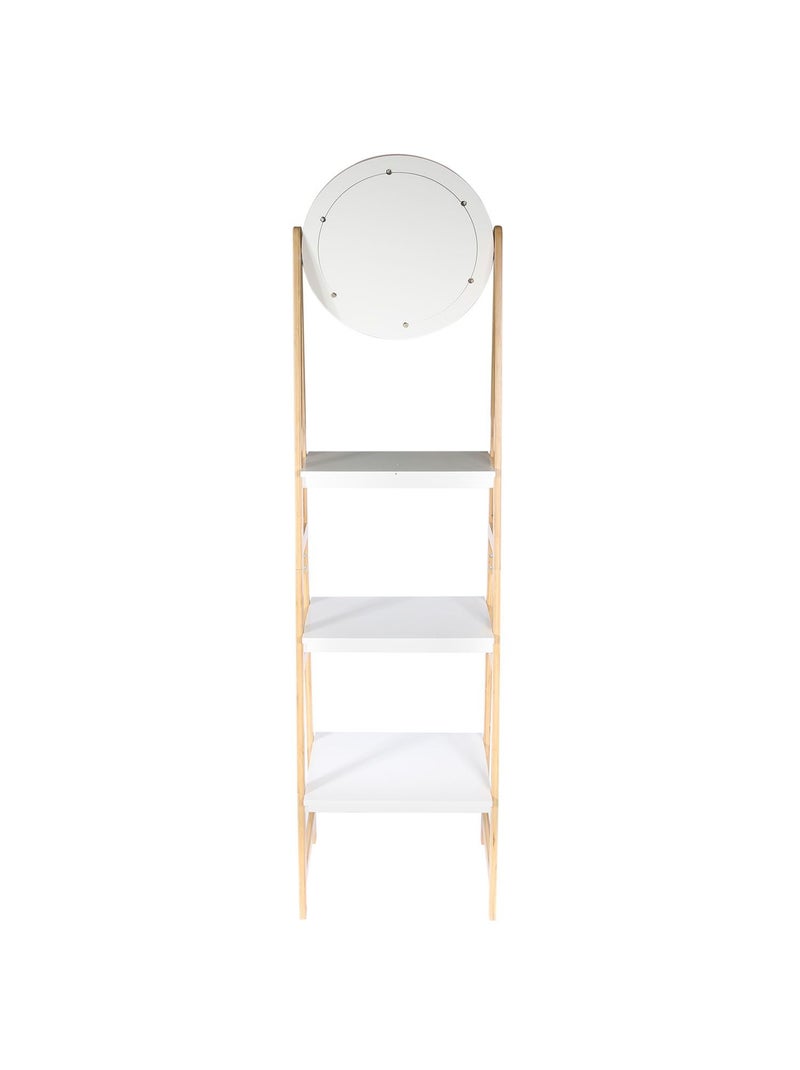 Etagère de salle de bain design scandi Copenhague - L. 43 x H. 163 cm - Blanc Blanc - Kiabi