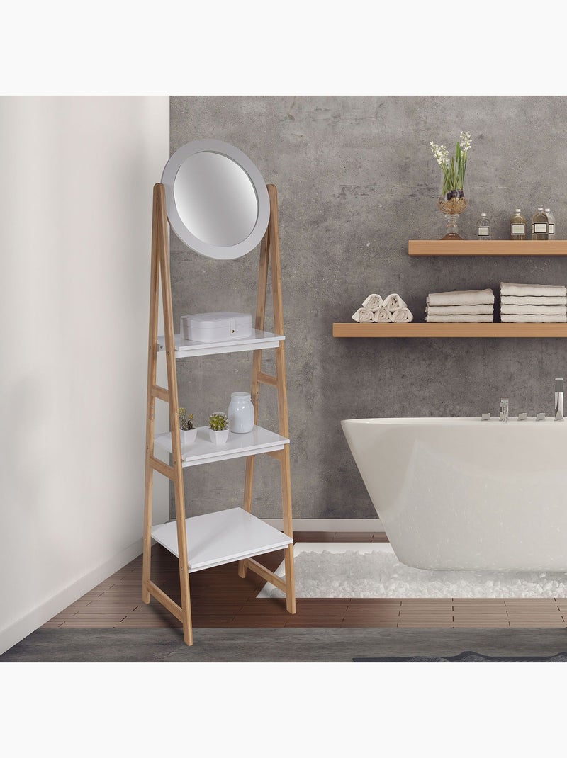 Etagère de salle de bain design scandi Copenhague - L. 43 x H. 163 cm - Blanc Blanc - Kiabi