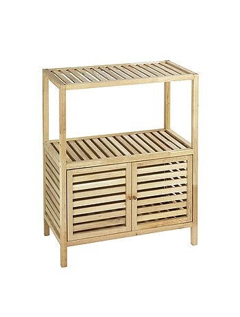 Etagère de salle de bain en bois Norway - L. 67,5 x H. 86 cm - Marron noix