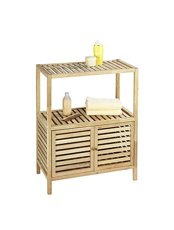 Etagère de salle de bain en bois Norway - L. 67,5 x H. 86 cm - Marron noix