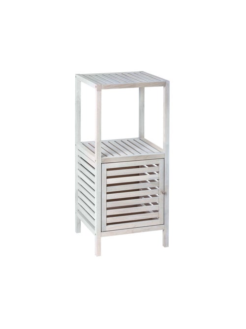 Etagère de salle de bain Norway - H. 86 cm - Blanc vieilli - Kiabi
