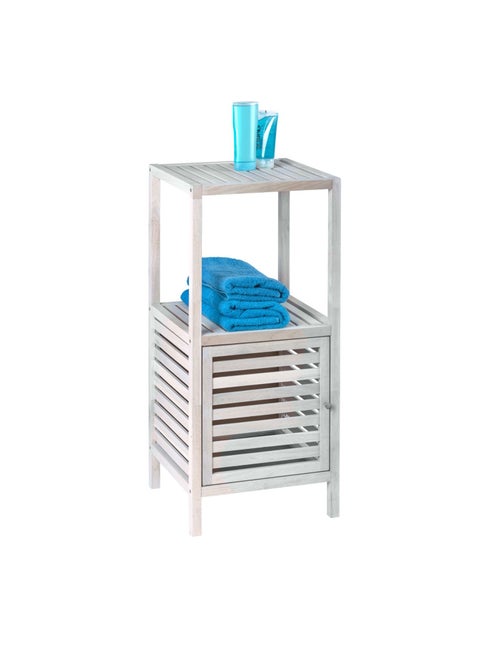 Etagère de salle de bain Norway - H. 86 cm - Blanc vieilli - Kiabi