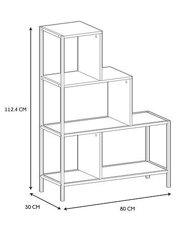 Etagère escalier industrielle