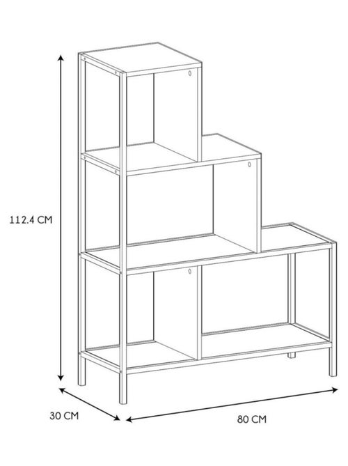 Etagère escalier industrielle - Kiabi
