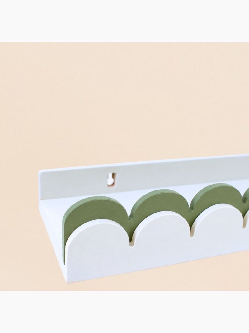 Etagère festonnée 45cm Vert - Kiabi