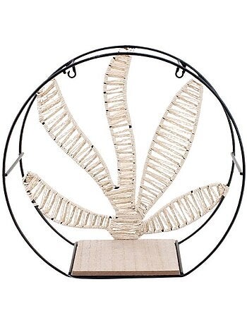 Etagère forme fleur en corde 30x28,5cm