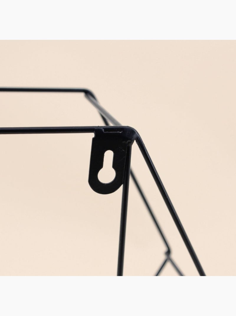 Etagère hexagonale 20x25cm Noir - Kiabi